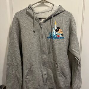 Disney Gray Zip-Up Hoodie
